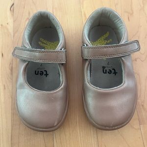 Ten Little rose gold shoes